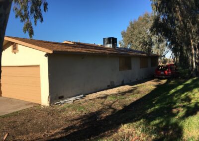 long view of house construction project of tlb builder